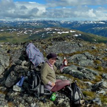 Marion on top of 1475 meters high Prest